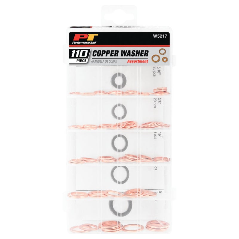 Performance Tool W5217 110pc Copper Washer Assortment - Image 5